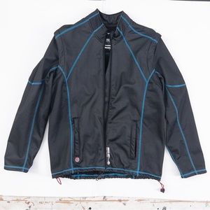 Freeze Out Thermal Protection Mens Moto Jacket Full Zip Detachable Sleeves